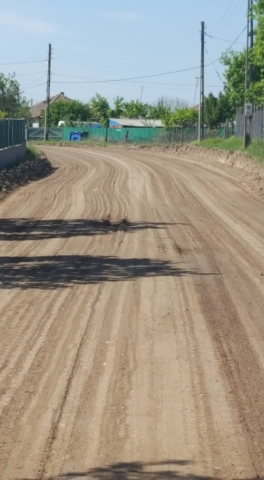 Drum comunal reprofilat, pregătit pentru tratare